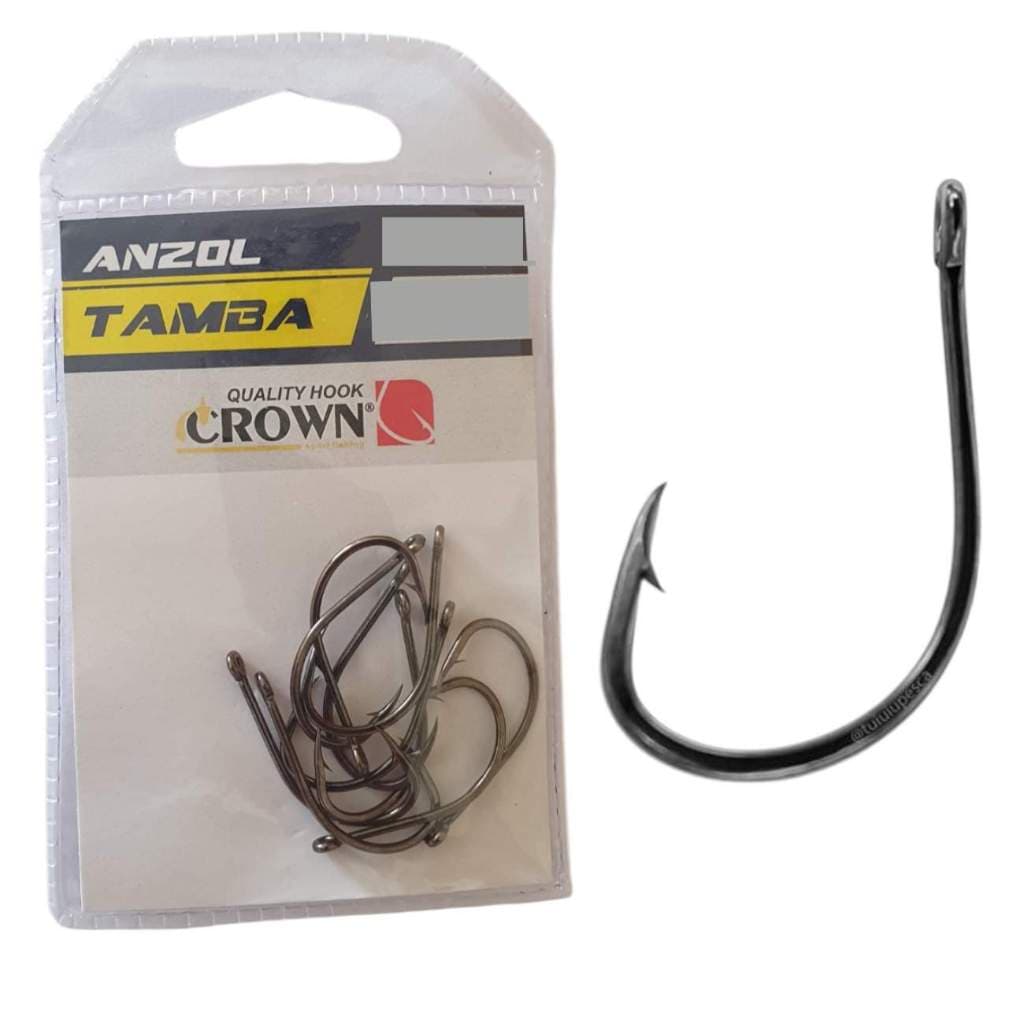 Anzol de Pesca Crown Tamba Pacu Black Pesqueiro Vários Tamanhos