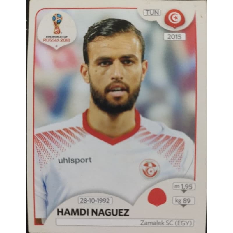 Figurinha Panini Copa do Mundo de Futebol 2018 - Hamdi Naguez #558 Tunísia