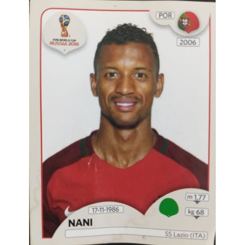 Figurinha Panini Copa do Mundo de Futebol 2018 - Nani #131 Portugal