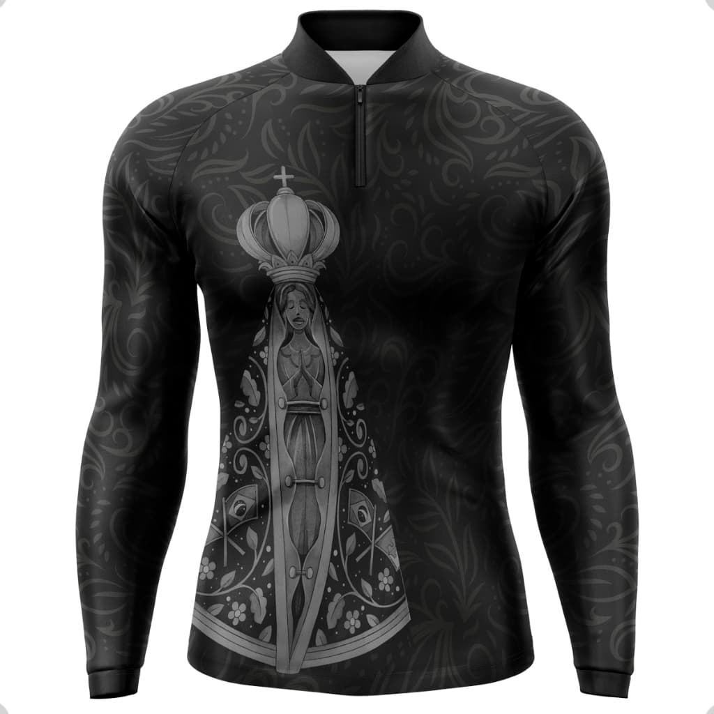 Camisa Pesca Nossa Senhora Tecido Térmico Confotável Proteção Solar 50+