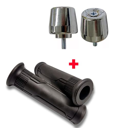 Kit Par Pesinhos Pesos Pcx Colorido+ Manopla CG Cargo Titan Fan Titan Cargo Cg Fan Start 125 150 160/ Qualquer Moto