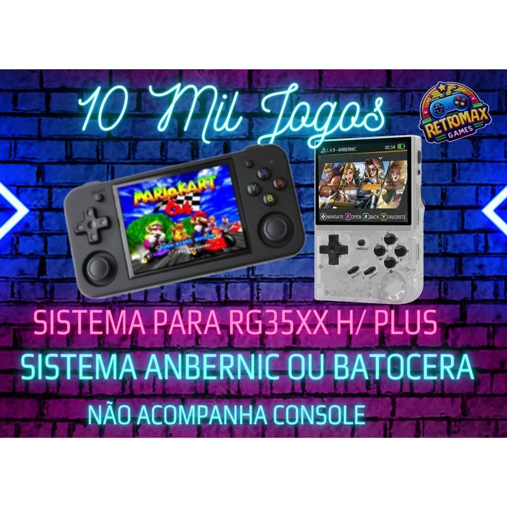 Cartão para RG35XX H/PLUS Completo (ANBERNIC OS)