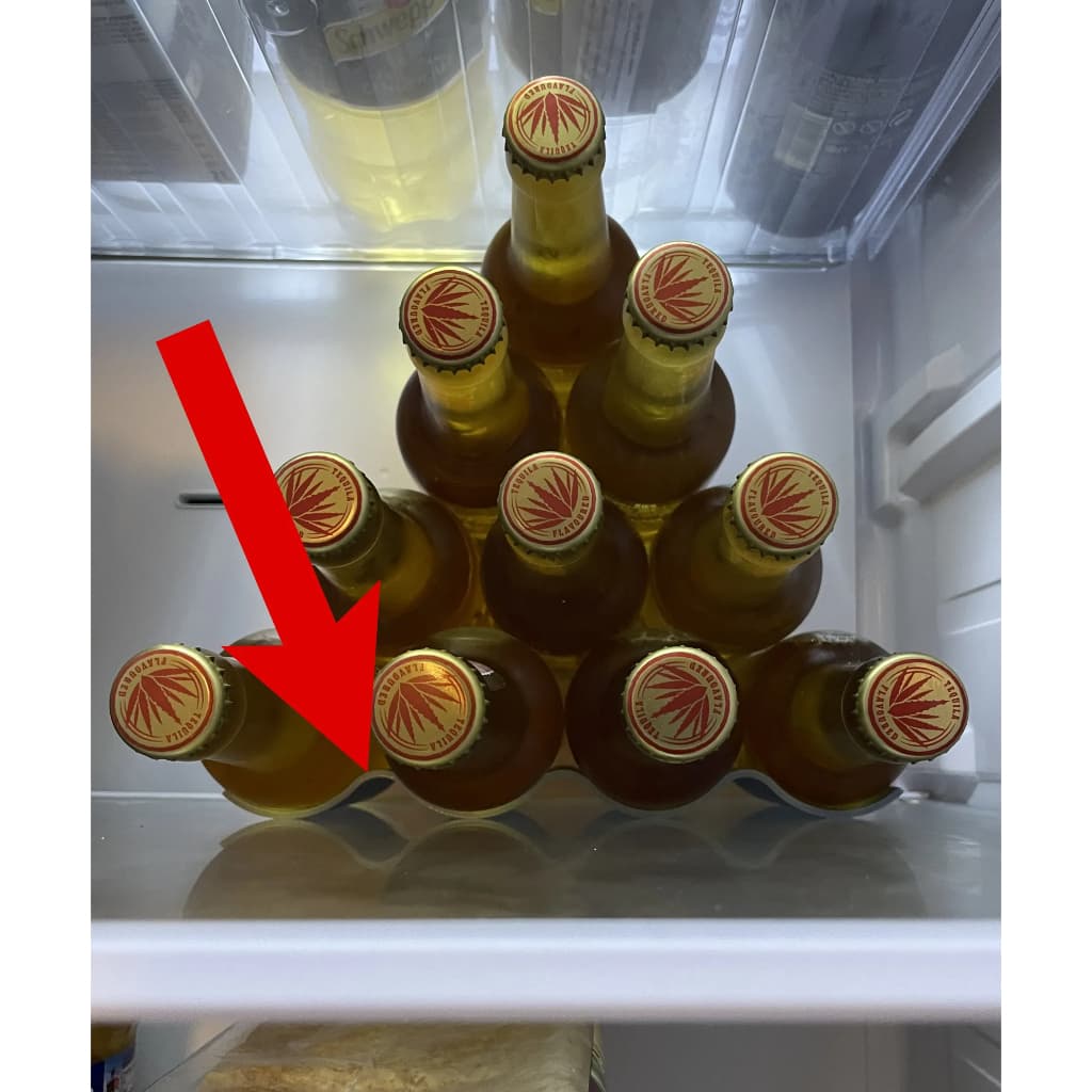 Organizador Lata Refrigerante Cerveja long neck Suporte De Geladeira