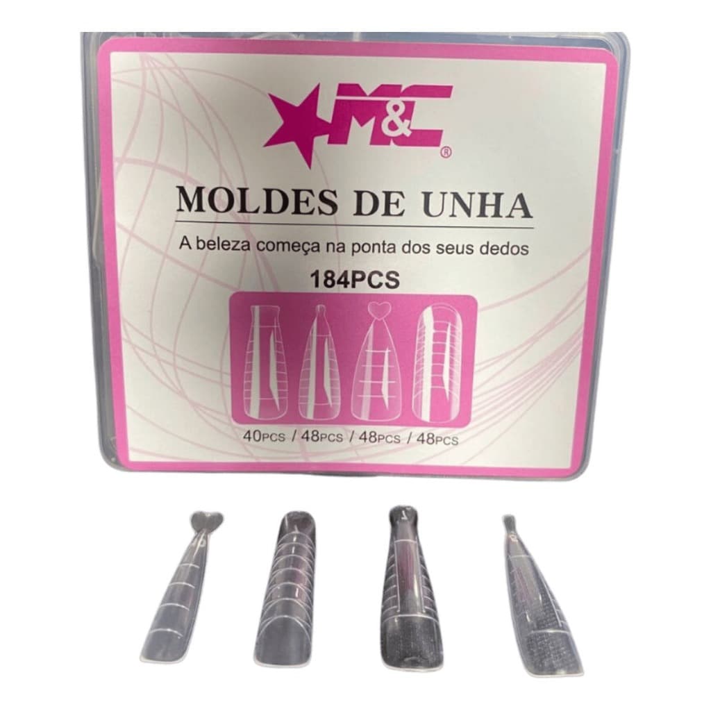 Molde F1 bailarina alamond quadrado steleto 4 Modelos Variados 184pçs Premium