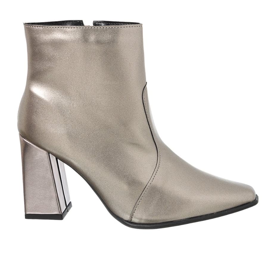 Bota Coturno Feminina Stessy Shoes Salto Alto Bloco Bico Quadrado Stessy Shoes Confortável Promoção
