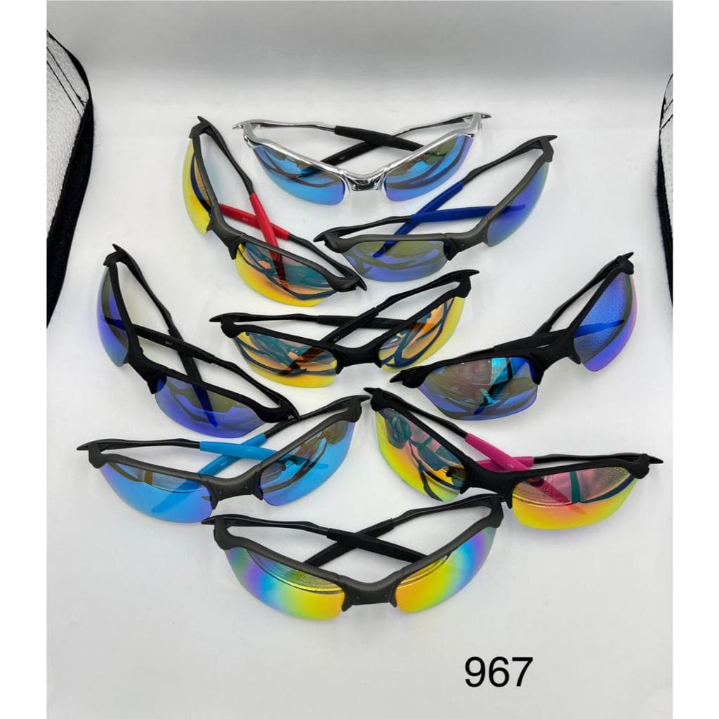 Óculos Esportivos 967 – Lentes Coloridas e Design Aerodinâmico