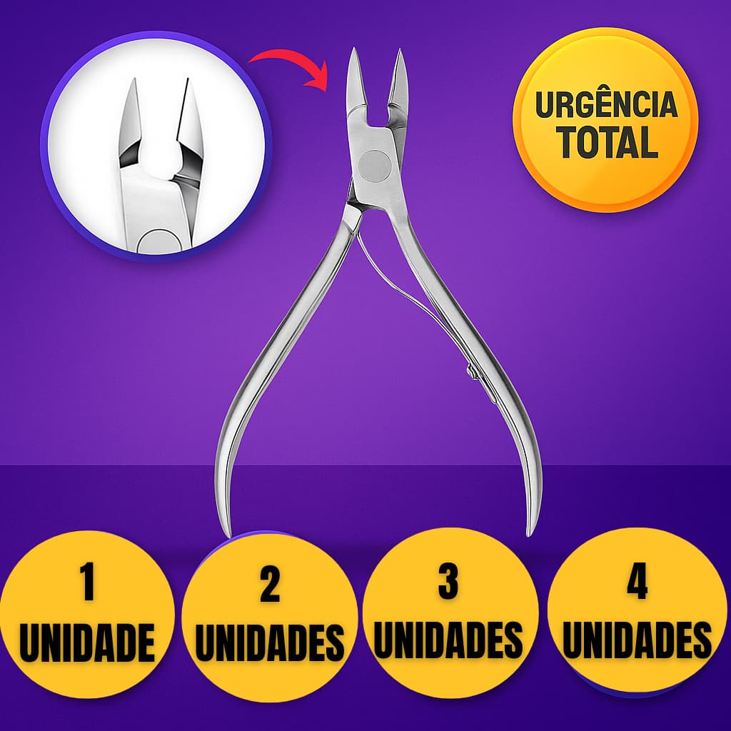 1 2 3 ou 4 Alicates Cuticula Unha Cortador Aço Inox Profissional manicure