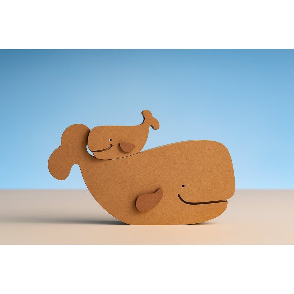 Kit Baleia Mãe e Filhote – Decoração Criativa