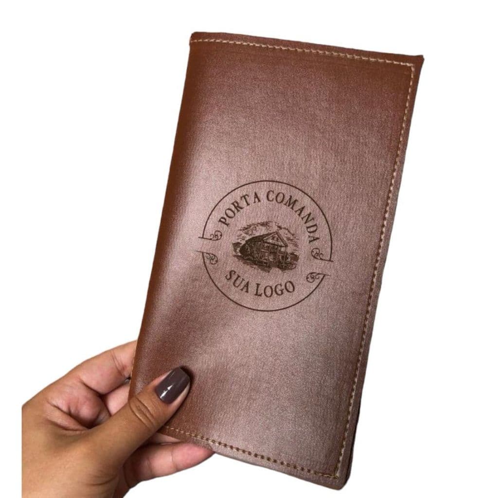 5 Porta Comandas (contas) Com A Logo Do Seu Restaurante