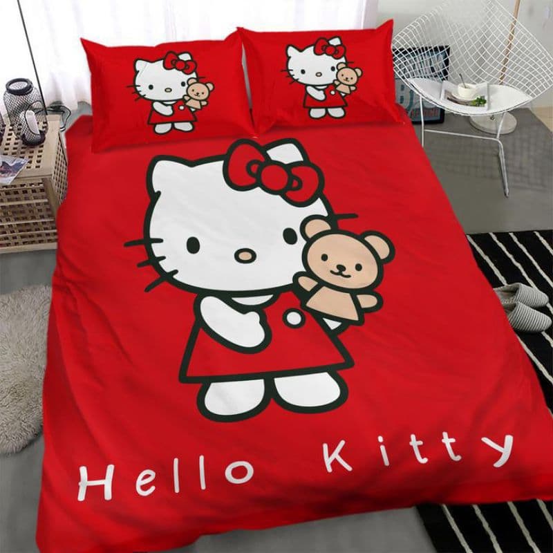 Lençol casal peças hello kitty - lençol casal - lençol solteiro - lençol queen
