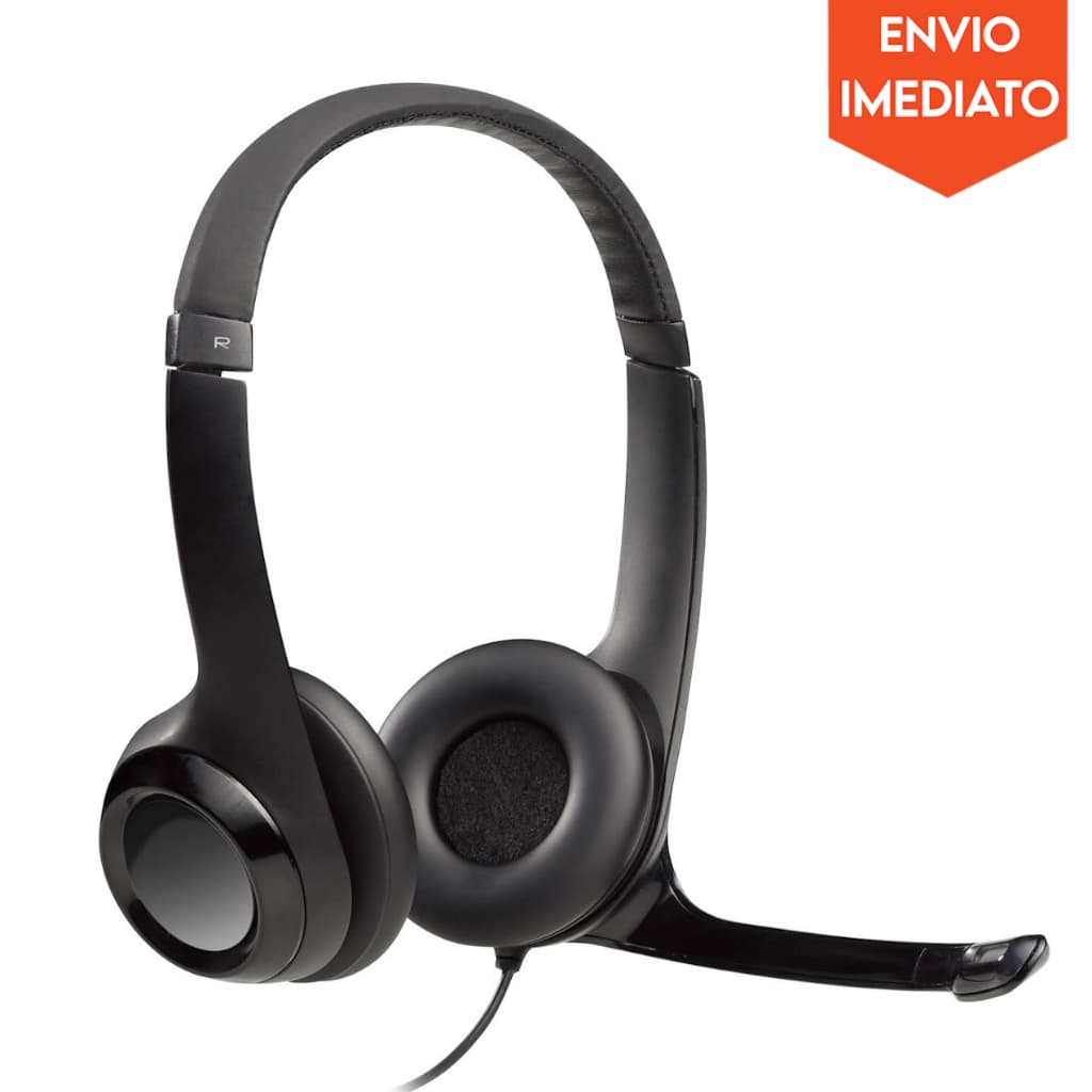 Headset USB Logitech Preto com Fio H390