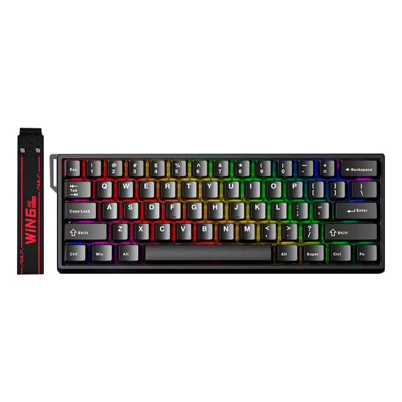 Teclado Gamer Magnético Mecanico Aula Win60 HE / WIN68 HE RGB - PRETO