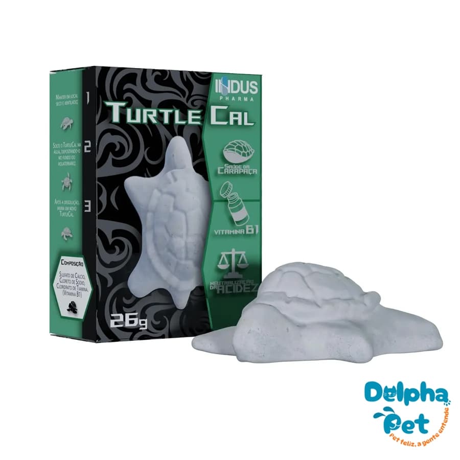 Turtle Cal 26g Suplemento de Cálcio Tartaruga - Induspharma