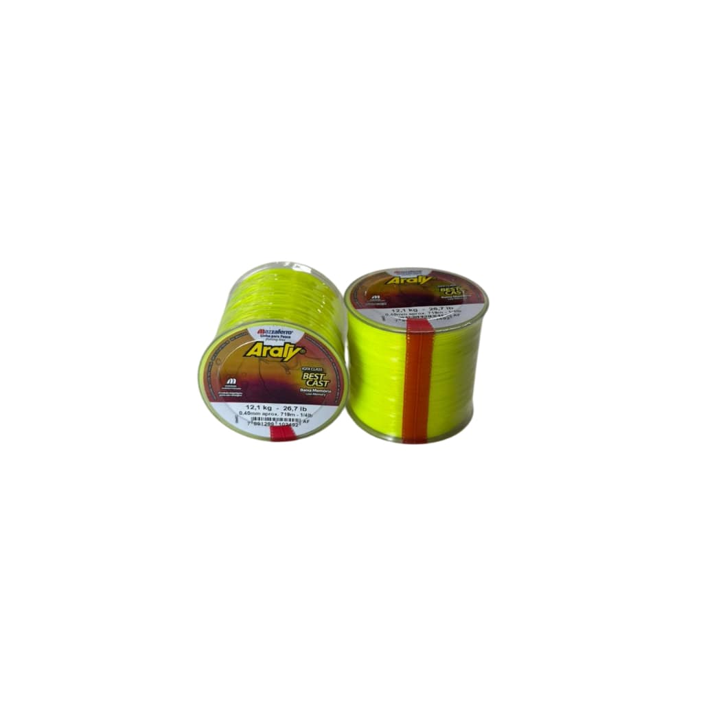 Linha de Pesca Mono Best Cast Amarela Araty Varias Espessuras - 100 G