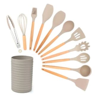Kit de Utensílios de Cozinha 12 Peças - Completo e Prático, Ideal para Facilitar