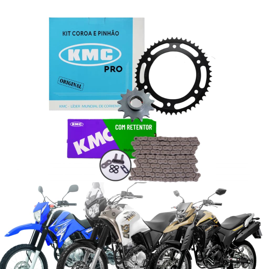 Kit relaçao Xtz Lander 250 com retentor 2006 2010 2015 2020 2025 Kmc