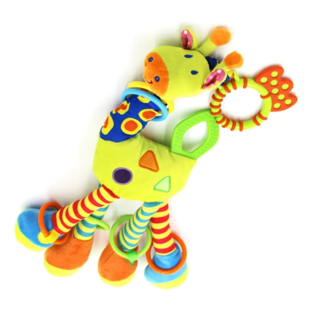 Girafa Mordedor Móbile Brinquedo Chocalho Naninha Para Bebês Pelúcia Macio