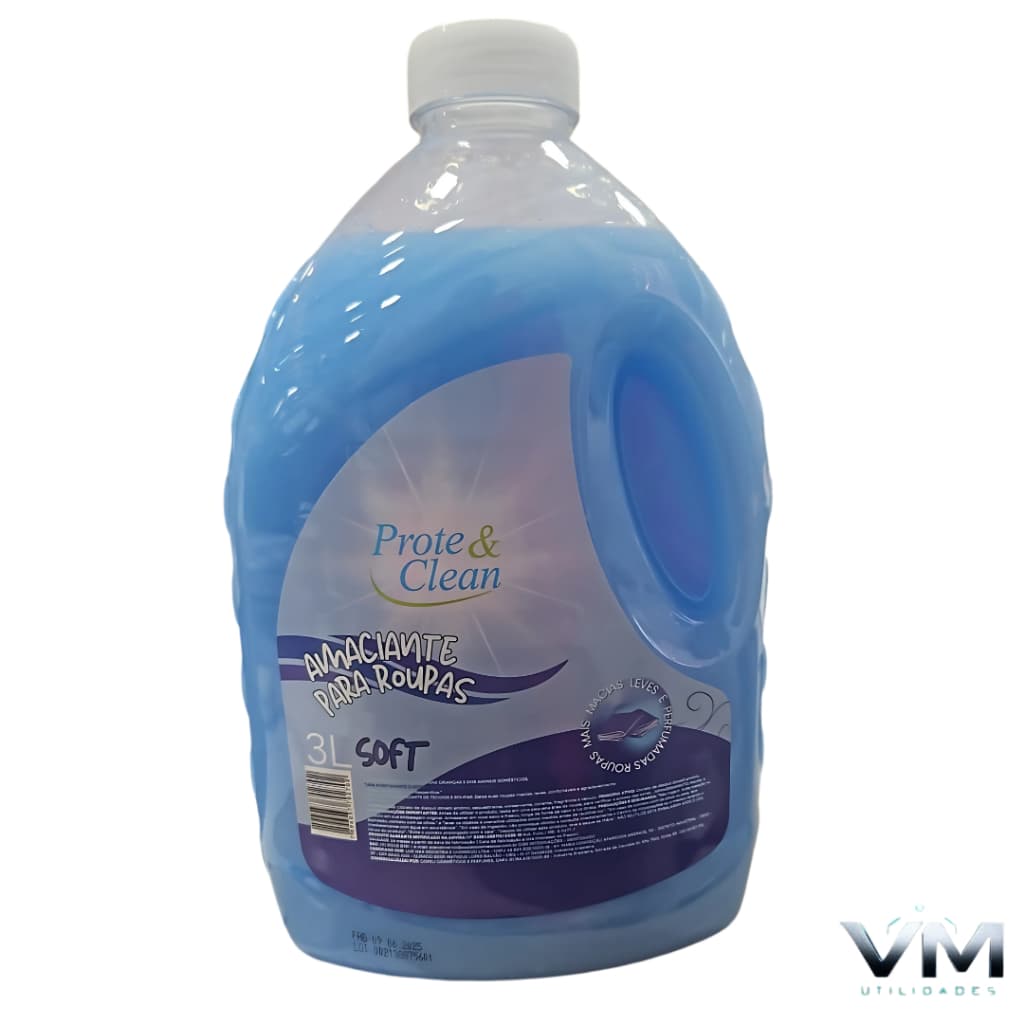 Amaciante de Roupas 3L Prote&Clean – Cuidado, Perfume e Conforto em Cada Lavagem !