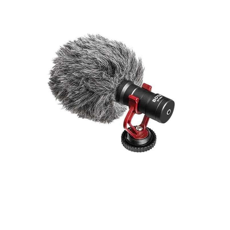 Microfones Boya BY-MM1 Condensador Omnidirecional Preto