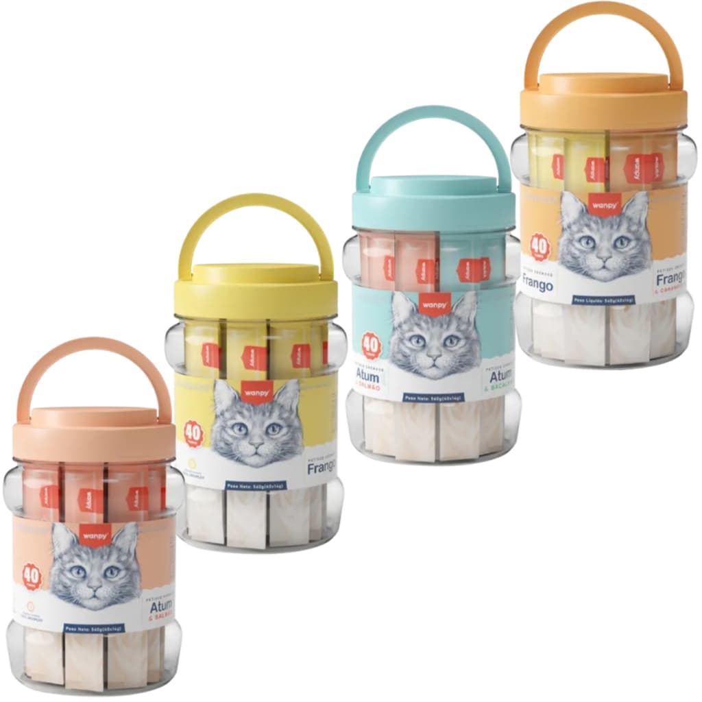 Truly Wanpy Creamy Petisco Cremoso Para Gatos 25un/40un/50un