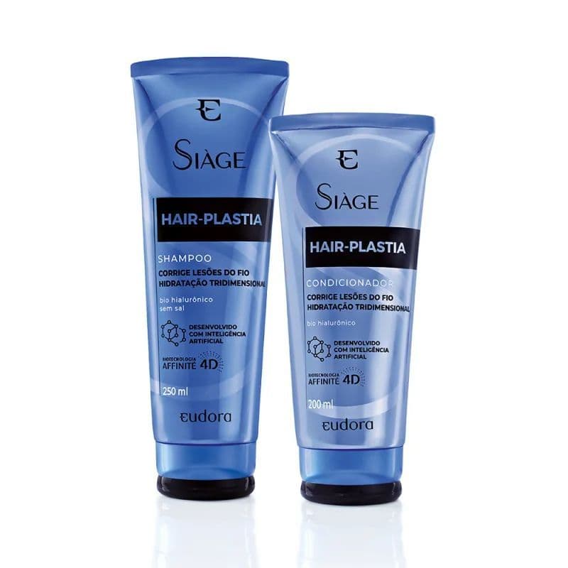 Kit Siage Hair Plastia - Shampoo, condicionador e máscara