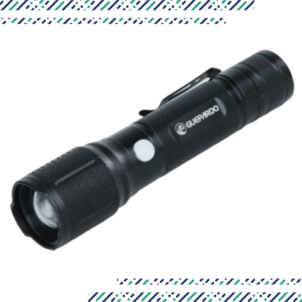 Lanterna Tática Led Recarregável Com Zoom Guepardo Attack