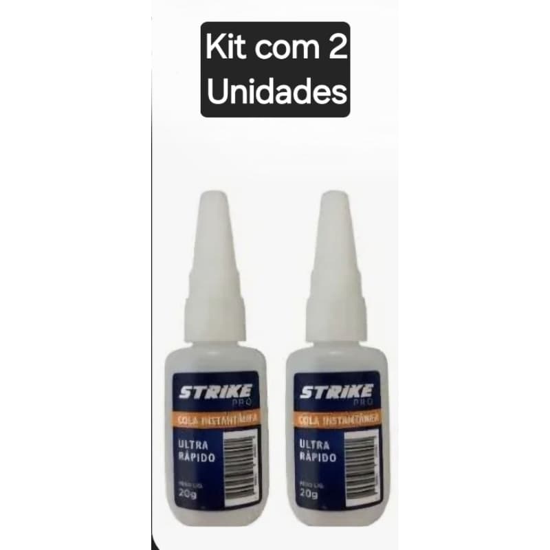 Kit com 2 Colas Super Instantânea Multiuso - Ultra Mais Forte