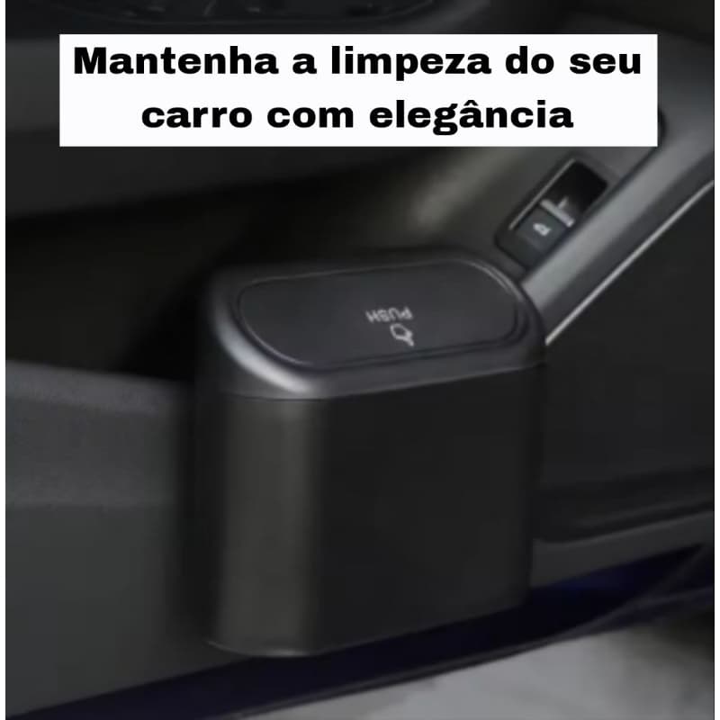 Lixeira para carro. Mantenha a limpeza do seu carro com elegância.