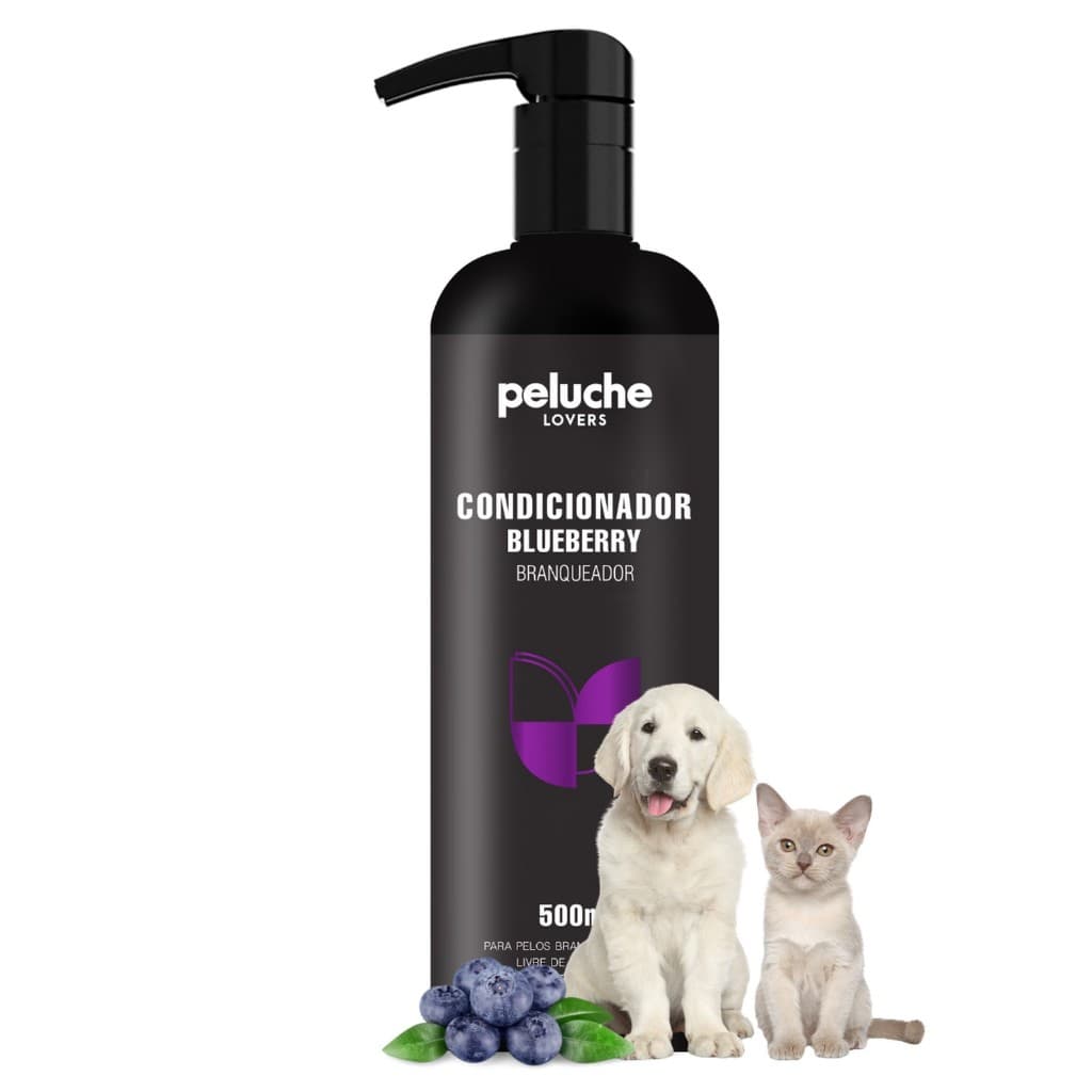 Condicionador para Cachorro Blueberry Branqueador Peluche 500ml Pet