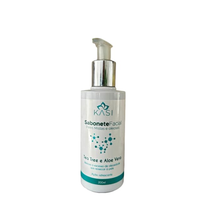 Sabonete Facial para Pele Mista e Oleosa Kasi 200ml | Limpeza Facial e Controle da Oleosidade