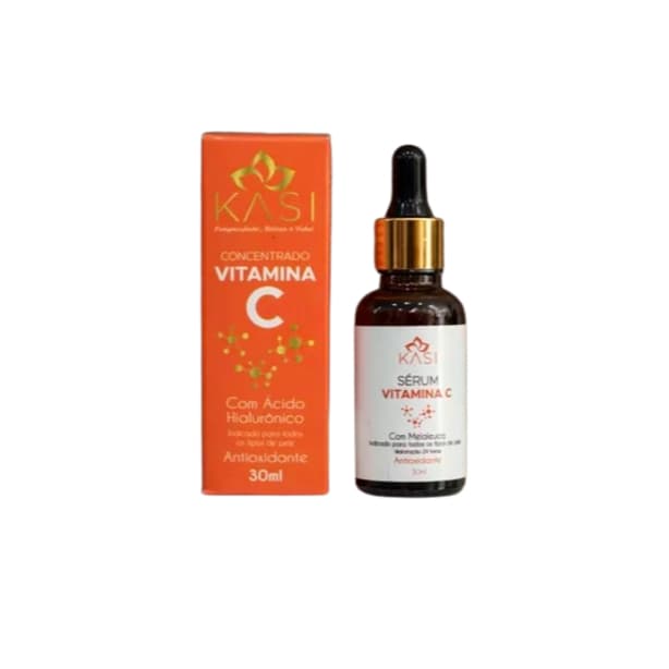 Sérum Facial Vitamina C Concentrado Kasi 30ml | Antioxidante, Luminosidade e Firmeza