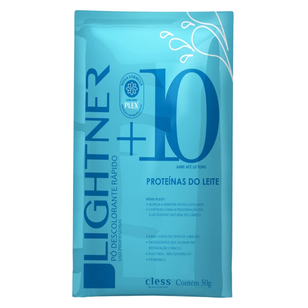 Pó Descolorante Capilar Proteina Leite Lightner 50g - Cless