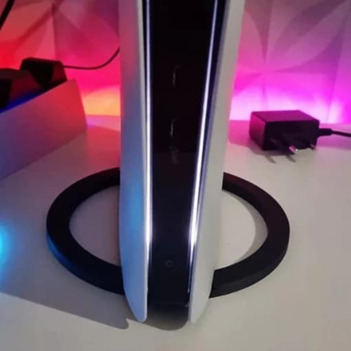 Suporte Base Circular para PS5/PS5 Slim Vertical Com Parafuso