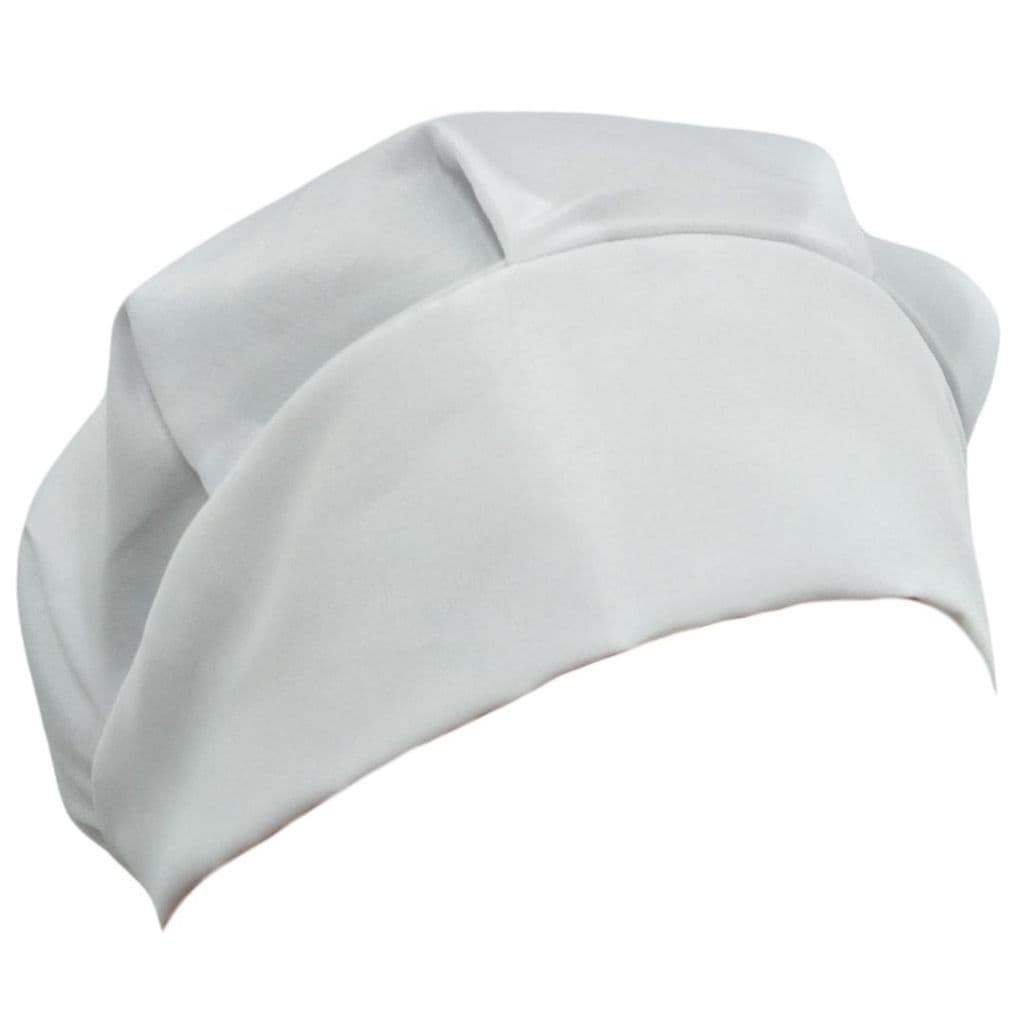 touca de cozinha feminino personalizada gorro para Gastronomia Branca Lisa