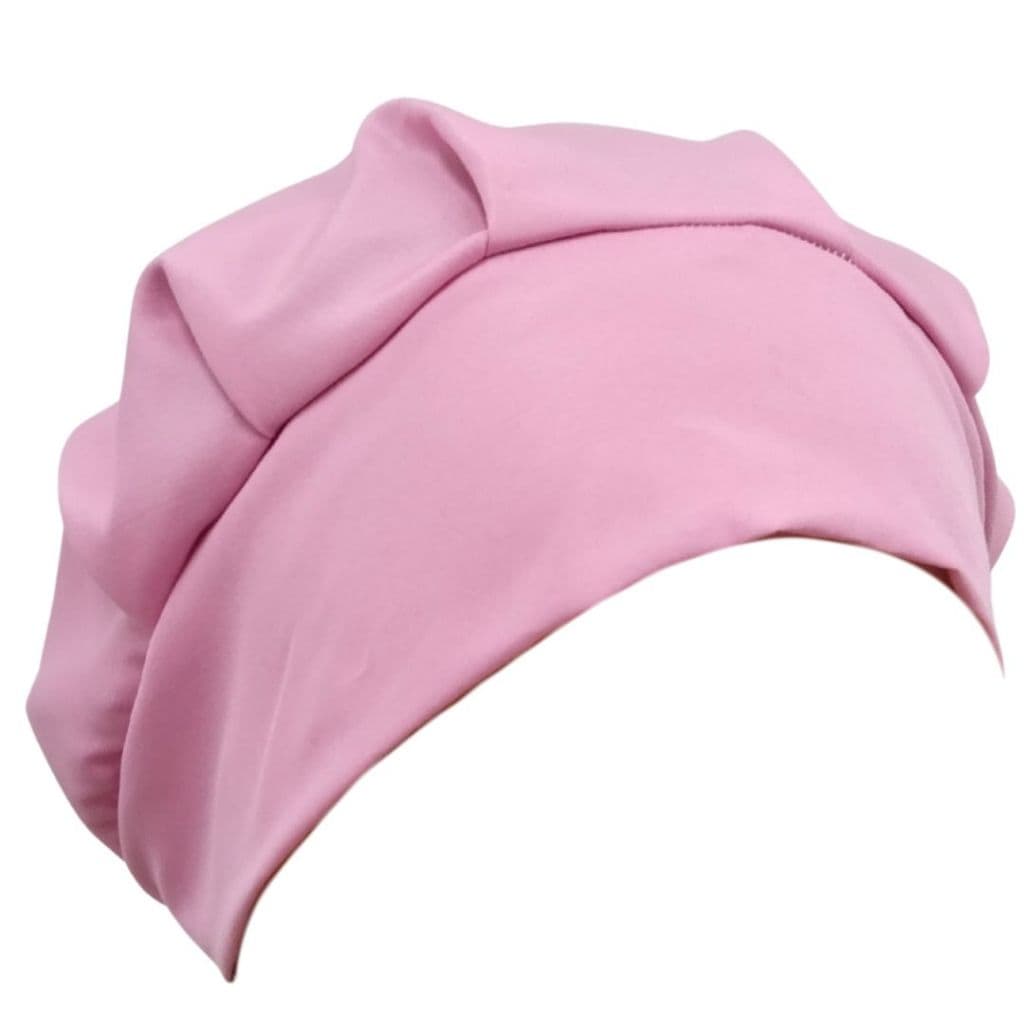 touca de cozinha feminino personalizada gorro para Gastronomia Rosa Claro
