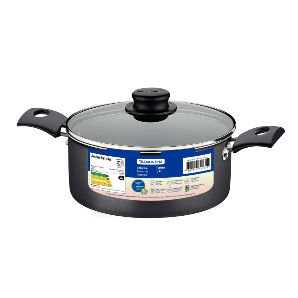 Caçarola Tramontina Original Antiaderente Starflon Max 20 cm 2,8 L