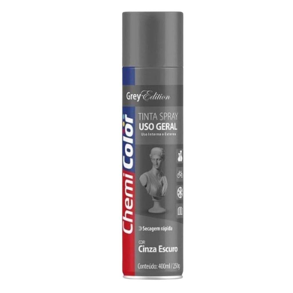 SPRAY UG CINZA ESCURO 400ml - CHEMICOLOR