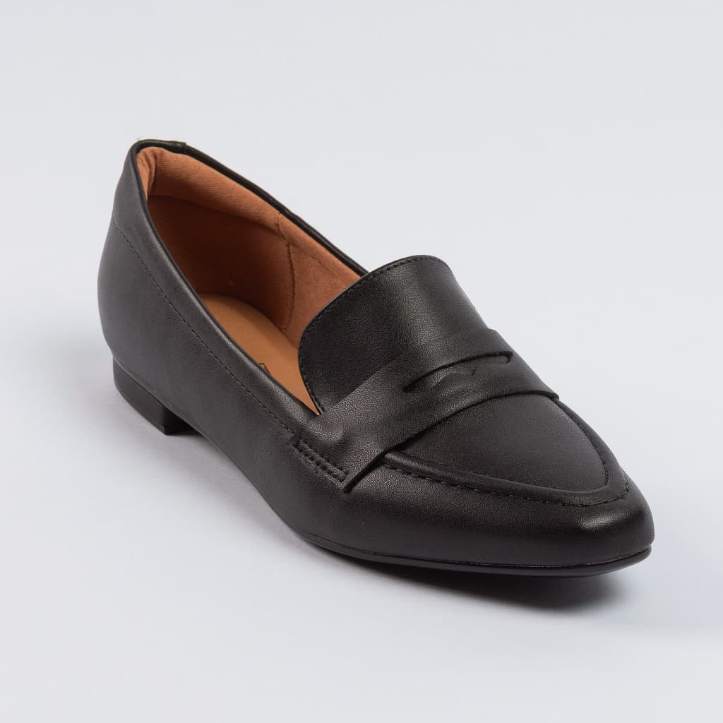 Sapato Mocassim Oxford Feminino Vizzano Básico Preto 1351105