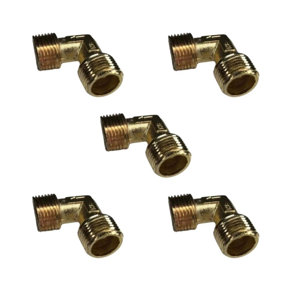 05 Joelho Cotovelo Para Serpentina 3/8 X 3/8 Motocompressor