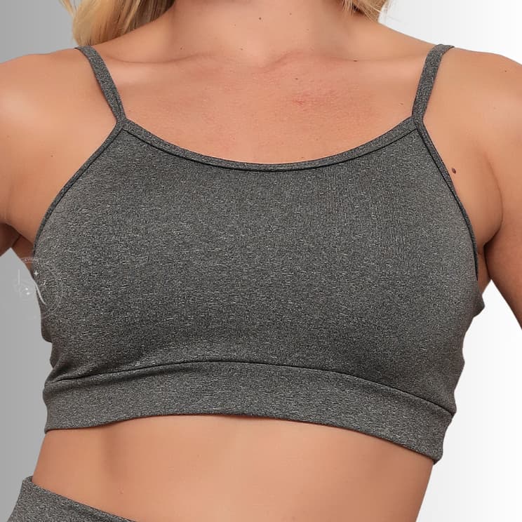 Top de Alcinha para Academia Yoga Ginástica Fitness Cropped para Blusa P ao G3