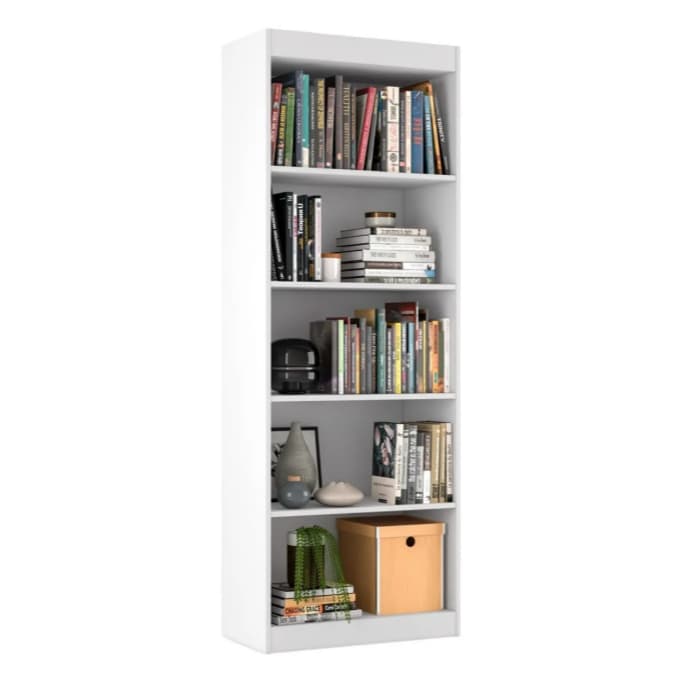 Livreiro Space Organizador Escritório Para Sala Branco