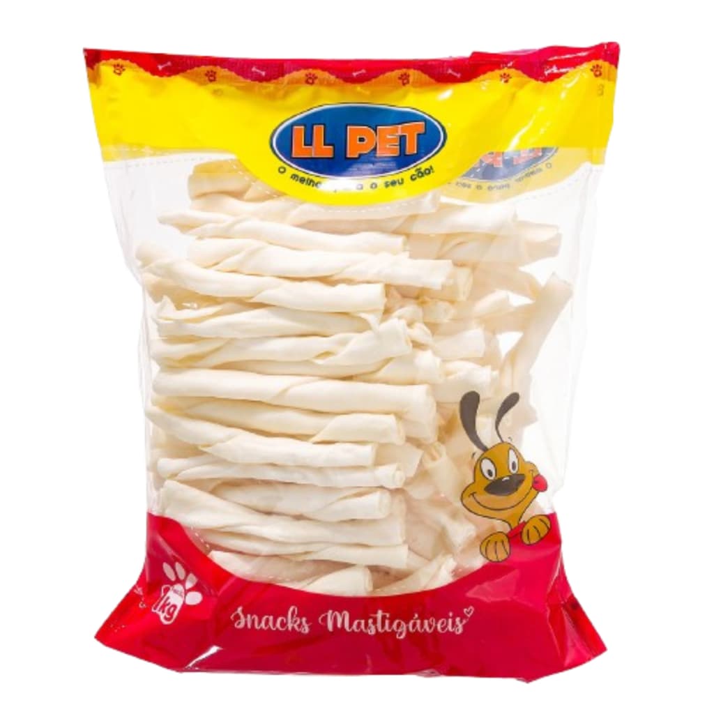 Mordedor Natural Twist Para Cães Auxilia Anti-Tártaro Petisco Mastigável