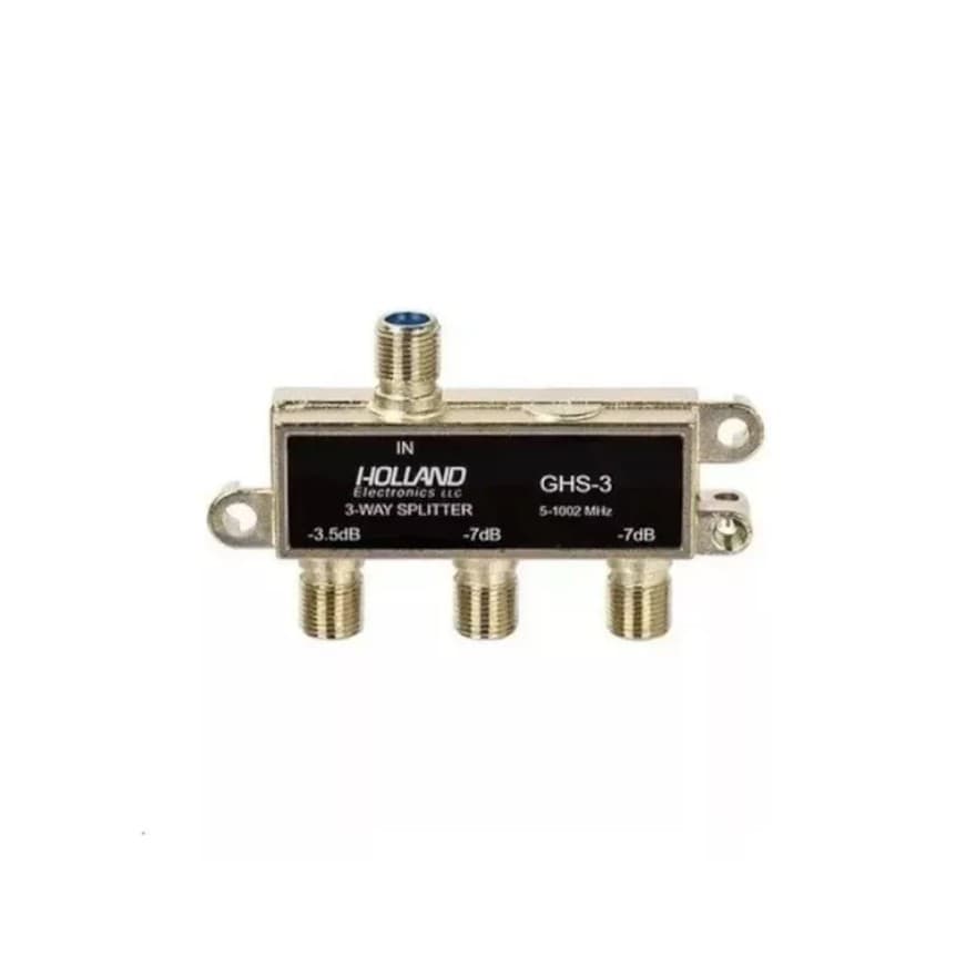 Kit 10 Divisores De Sinal Antena 1x3 Blindado Holland Uhf Vhf
