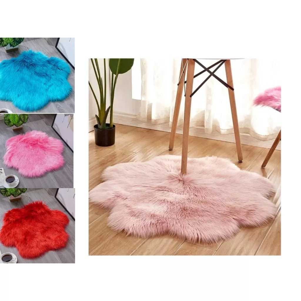 Tapete manta de flores Pelego Pelo Alto Luxo Para decoração de casa elegante Alta qualidade