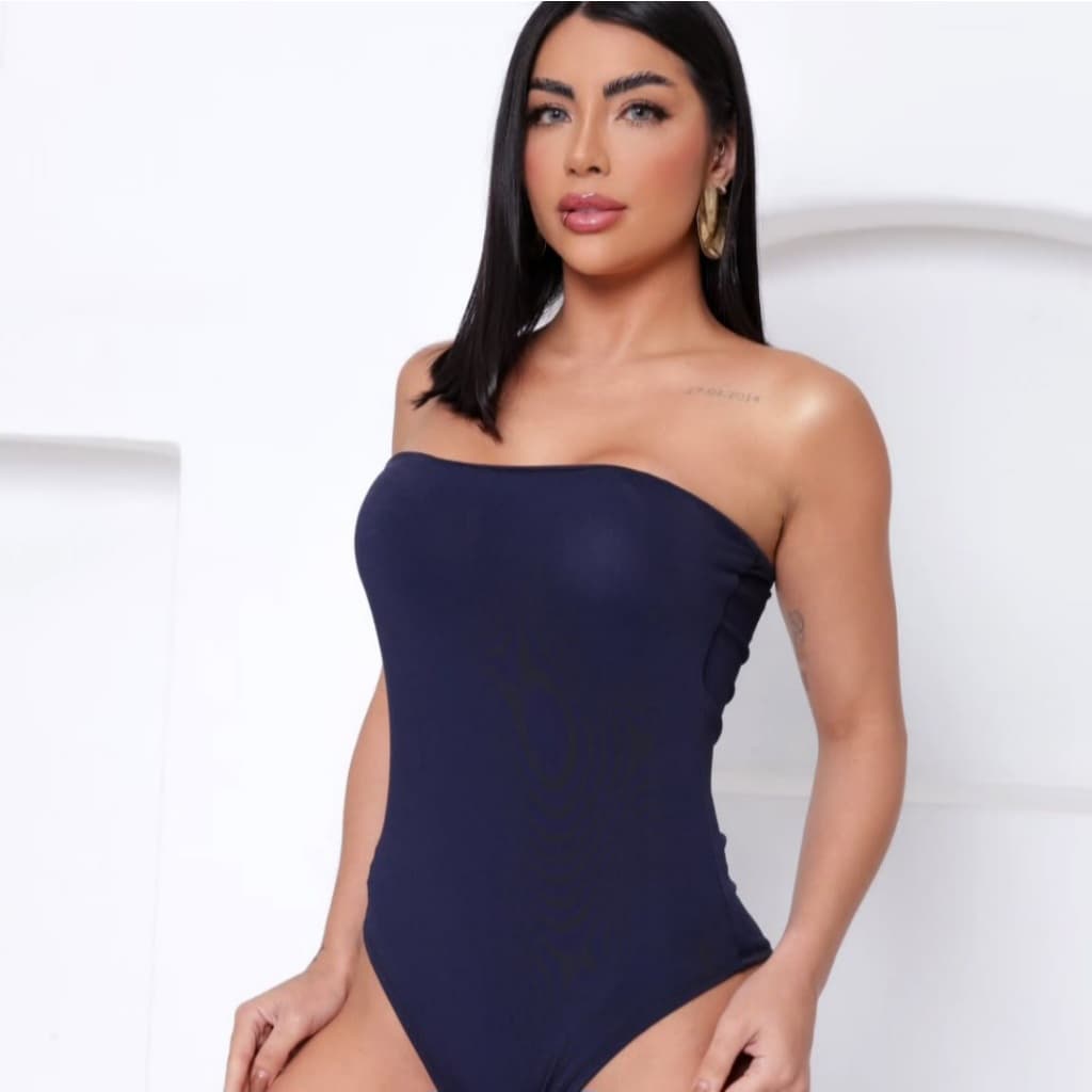 Body Feminino Tomara que Caia Anarruga com Bojo