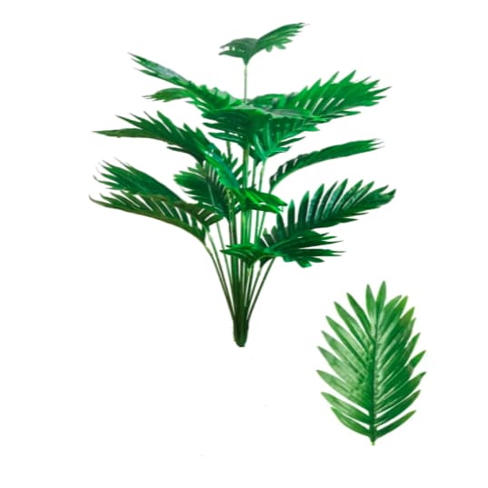 Planta Artificial Palmeira 18 Folhas Avulsa Arranjo Decoração Casa Jardim