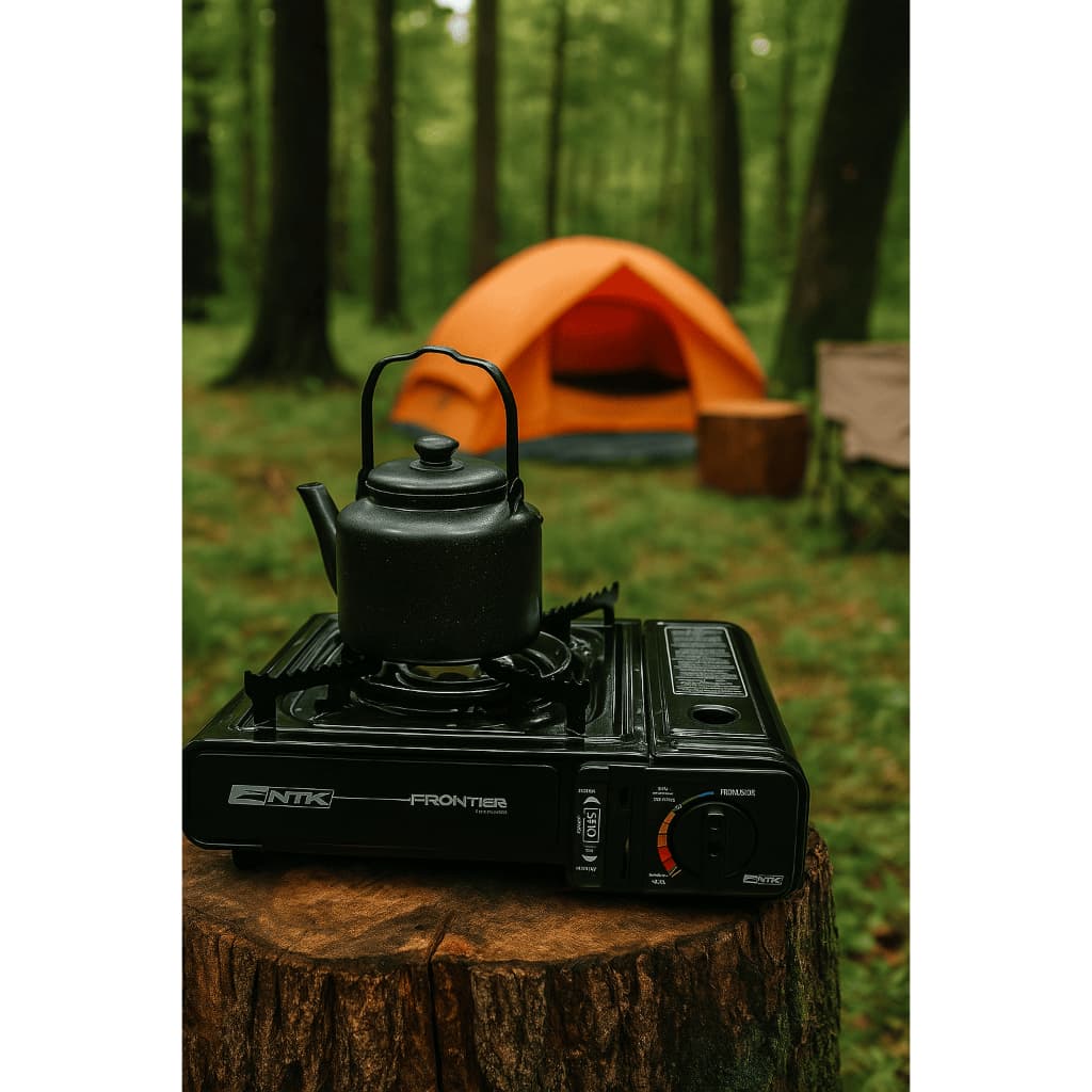 Fogareiro De Mesa A Gás Portátil Frontier Flex Para Transporte Camping Acampamento Apartamento