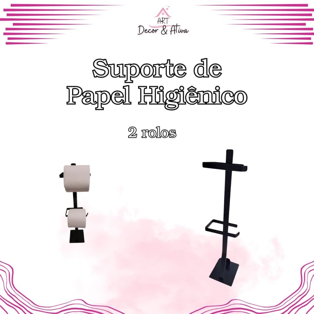 Suporte de Chão para Papel Higiênico - 2 rolos