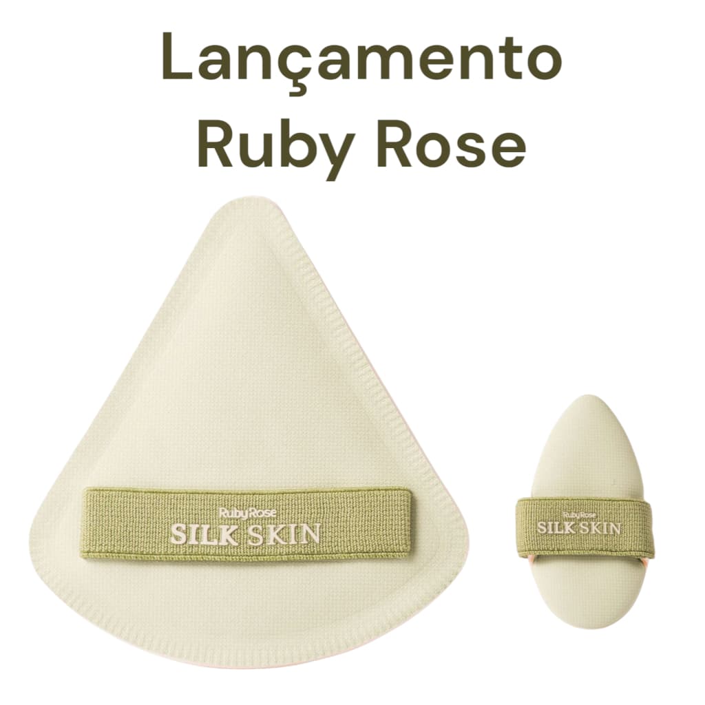 Esponja Para Maquiagem Soft Touch Silk Skin By Ruby Rose