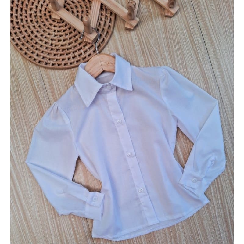 Camisa branca infantil para meninas